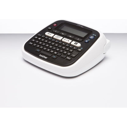Aparat de etichetat Brother PT-D200BWVP negru, cu adaptor si geanta de transport, pentru benzi TZe 3, 5–12 mm, viteza imprimare pana la 20 mm/sec