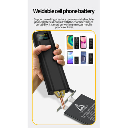 Aparat de sudura in puncte portabil, acumulator 5000mAh, 80 de niveluri, display OLED, mod automat si manual, pentru lipit baterii 18650/26650/32650