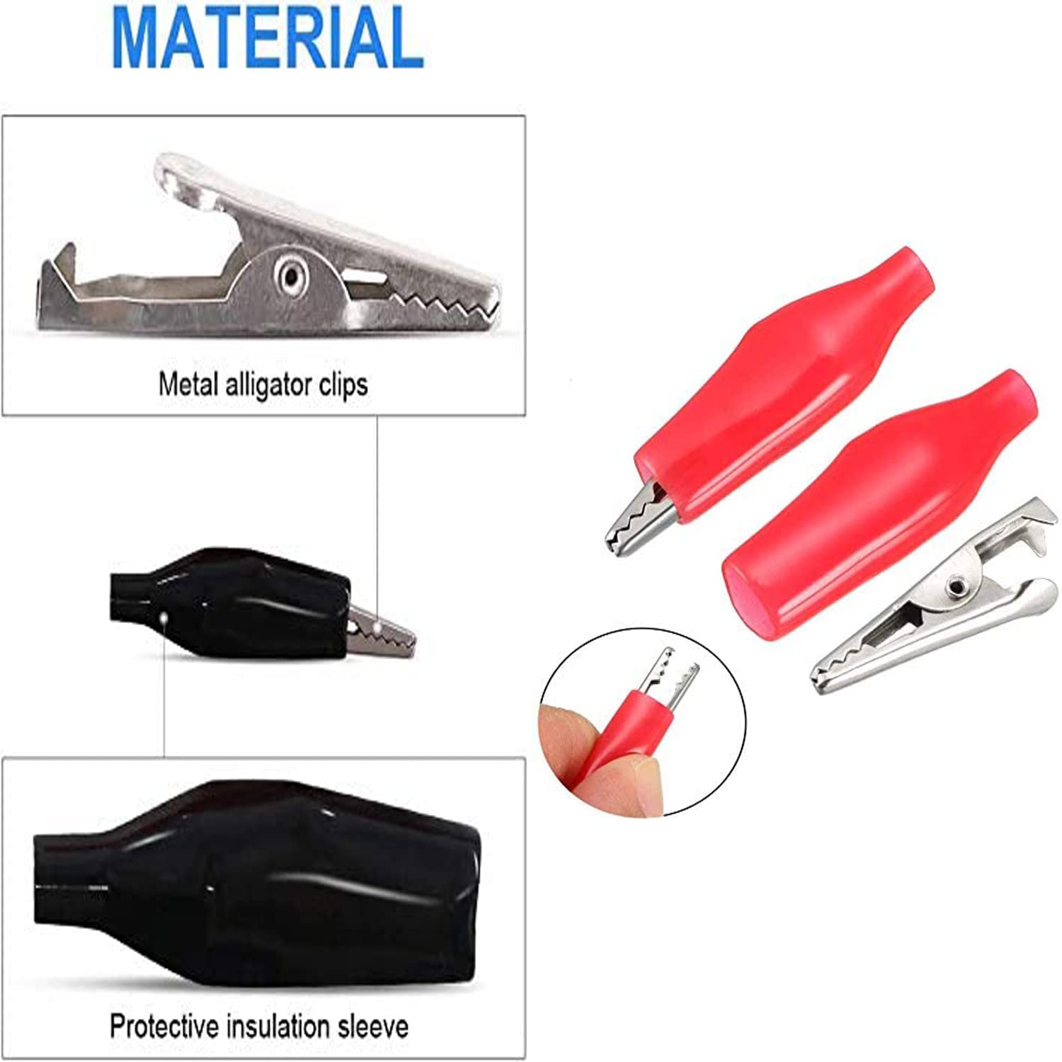 Set de 8 motor DC 1.5V-6V, 15000-16000 RPM, cu 4 carcase cu suport baterie, 16 clesti crocodil izolati, 2 cabluri 22AWG de 1m si 8 intrerupatoare, R340