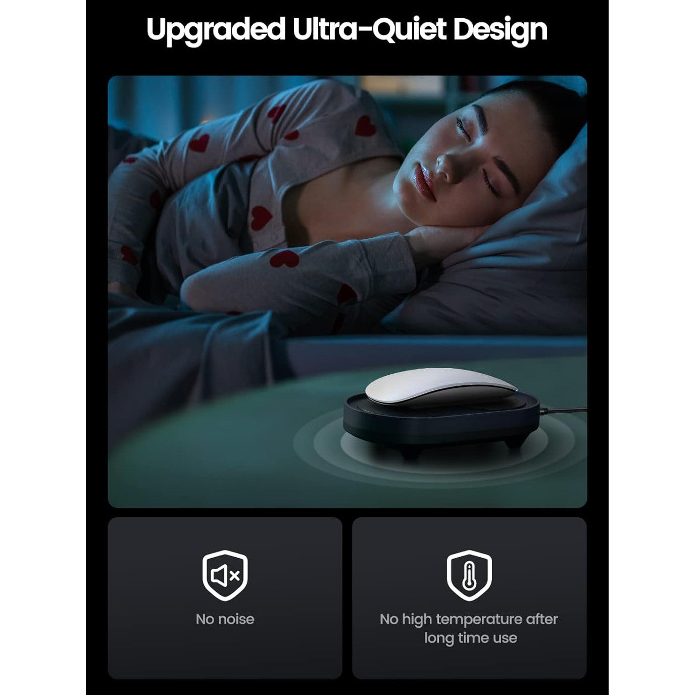Mouse Jiggler Vaydeer, Plug & Play, dispozitiv miscare automata mouse, nedetectabil, fara calibrare, vibratie silentioasa, simulare realista, interval reglabil, comutator ON/OFF