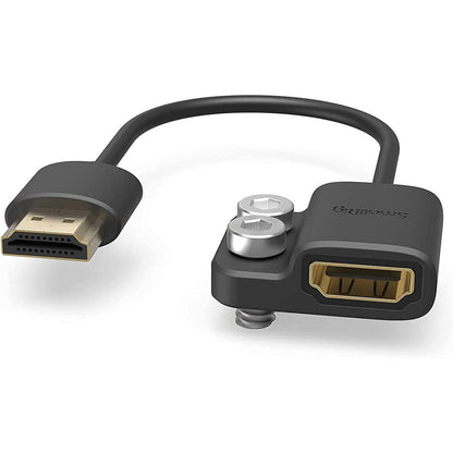 Adaptor HDMI tata la HDMI mama, 4K, cu 2 suruburi 1/4 inch, pentru BMPCC 4K, 6K, 6K Pro; Sony A7S III; Panasonic GH5, S1H, Smallrig 3019