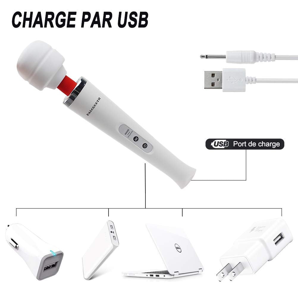 Aparat de masaj terapeutic, PALOQUETH, pentru gat, umeri, spate, picioare, vibrator Wand