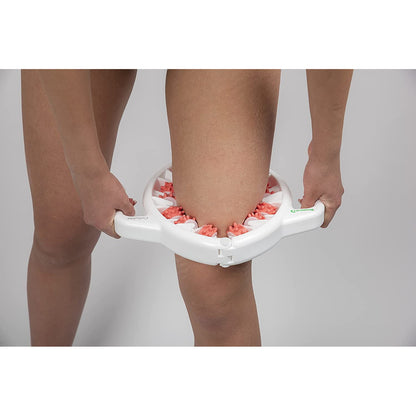 Dispozitiv pentru masaj anti celulita, cu 14 role convergente, efect de relaxare, pentru picioare, coapse, stern, abdomen, strange si netezeste pielea