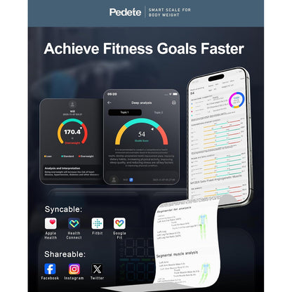 Cantar inteligent corporal 8 electrozi cu manere, analiza profesionala 45+ parametri (grasime, masa musculara, IMC), BIA Dual Frequency, monitor ritm cardiac, bluetooth si aplicatie A&P Health, ecran LED, 180 kg, pentru fitness si sanatate