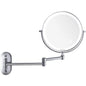 Oglinda cosmetica iluminata LED, 1X-5X, cu brat pliabil, fara fir, cu 4 baterii AAA, buton tactil, rotativa 360°, cu 2 fete