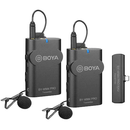 Set Lavaliera Wireless pentru Dispozitive cu USB-C BOYA BY-WM4 Pro-K6
