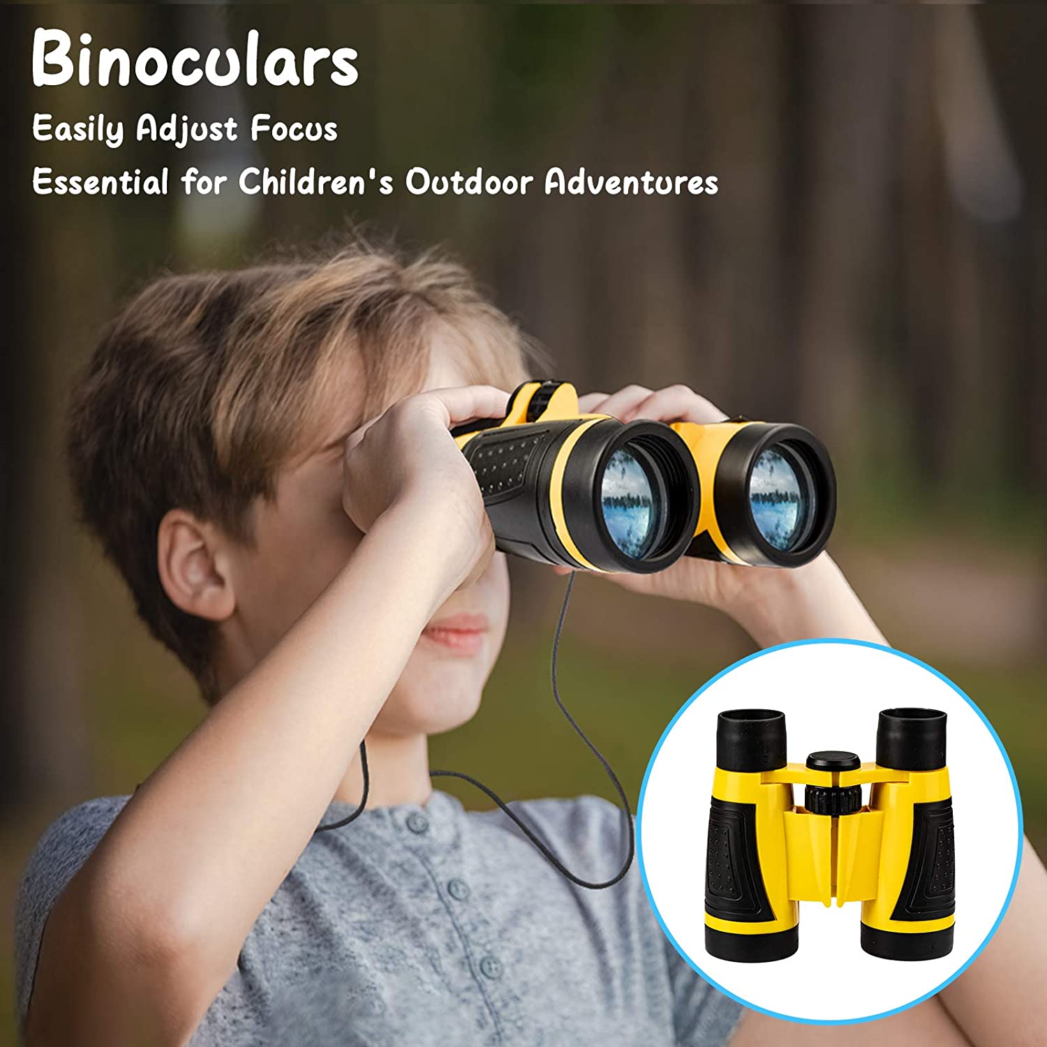 Set de cercetare pentru explorarea in aer liber pentru copii, kit explorator 24 piese cu binoclu, busola, lupa, plasa pentru fluturi, penseta pentru insecte