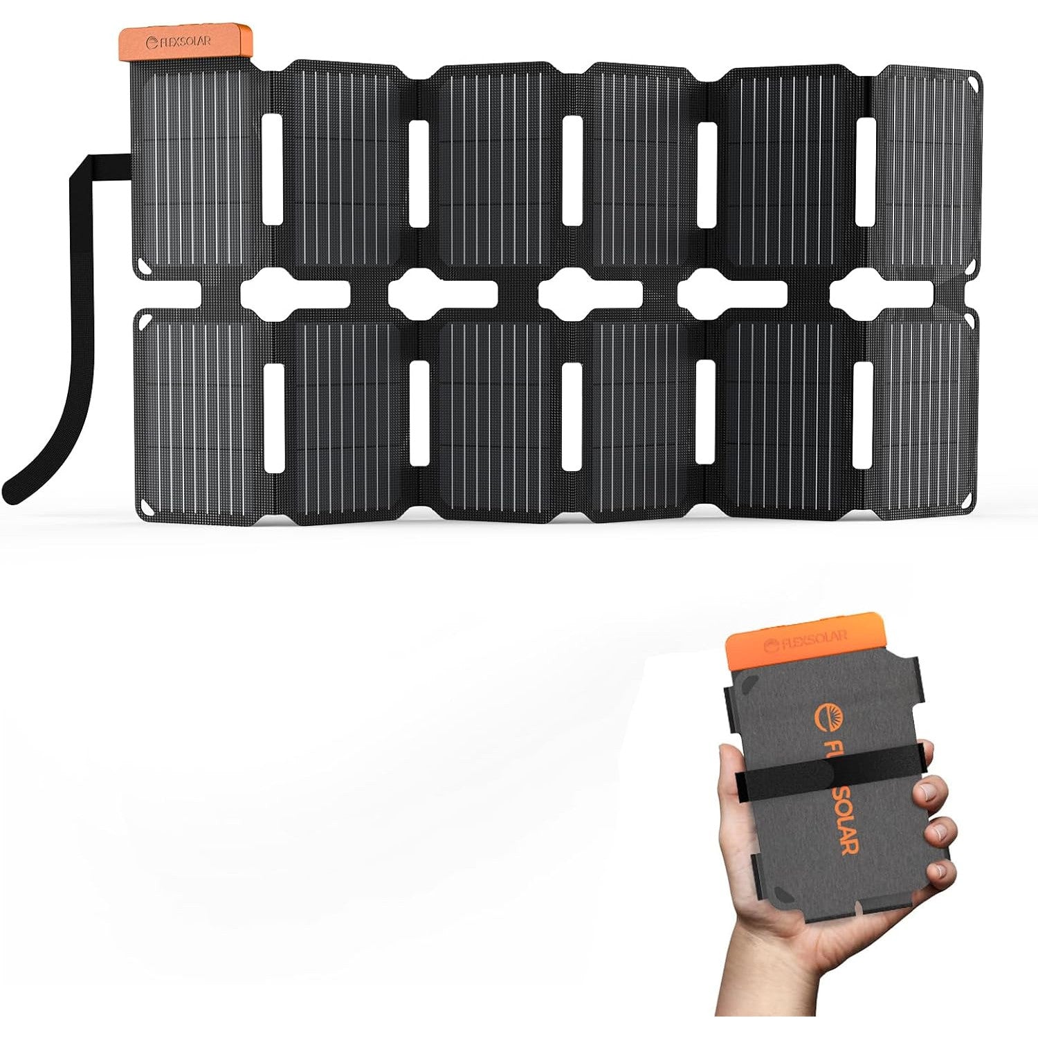Panou solar pliabil 36W, IP67 rezistent la apa cu MPPT integrat, celule monocristaline 24%, cu USB-A, USB-C si DC, ultra-compact, incarcator solar pentru telefoane si gadgeturi, ideal pentru camping, aventuri outdoor si situatii de urgenta