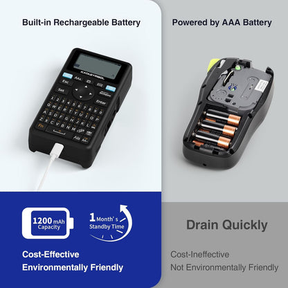 Imprimanta de etichete portabila Bluetooth cu aplicatie dedicata, acumulator 1200 mAh, 4 role etichete autoadezive, compatibil cu iOS si Android