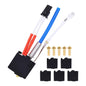Cap de printare pentru imprimanta 3D Anycbic Kobra 2, hotend cu bloc incalzire, 5 duze 0, 4 mm, protecție silicon, 24 V, pentru Anycubic Kobra 2, Kobra 2 Neo, Kobra 2 Pro, Kobra 2 Plus, Kobra 2 Max