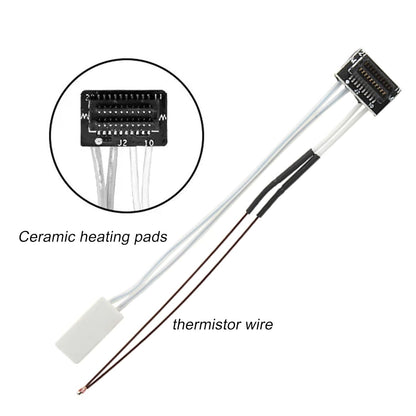 Set 2 incalzitoare ceramice si termistori pentru imprimanta 3D Bambu Lab P1P/P1S – termistor ceramic incalzire 24V 48W si senzor temperatura, compatibil PLA/ABS/PETG, performanta stabila si fiabila