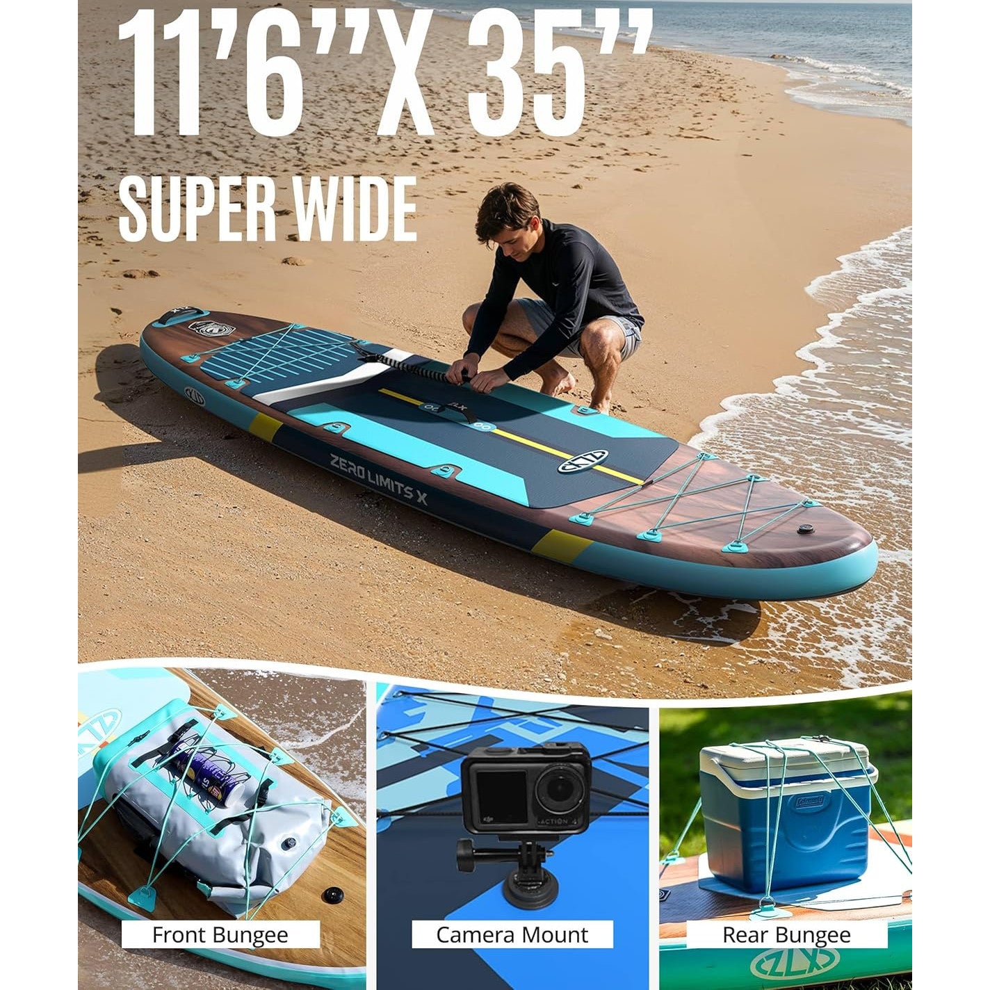 Set placa gonflabila SUP, Stand Up PaddleBoard 350 x 89 x 15 cm, placa surf cu scaun caiac si vasla, gonflabila, cu geanta de depozitare si transport