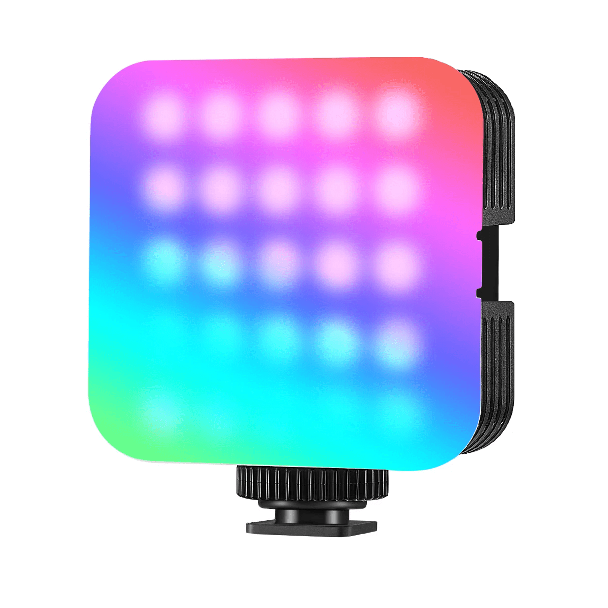 Lampa video LED RGB, lumina continua cu montura cold shoe, CRI 97+, 2500K-8500K, baterie 2000mAh, Neeweer, pentru camera, smartphone, GoPro