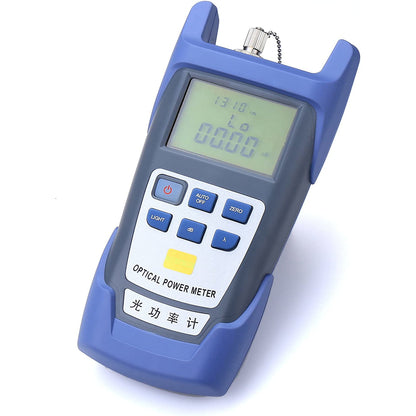 Set powermetru digital cu tester fibra optica si adaptor FC-LC, de la -70dBm la 10dBm, lungime de unda 850-1625 nm, pentru cablu optic