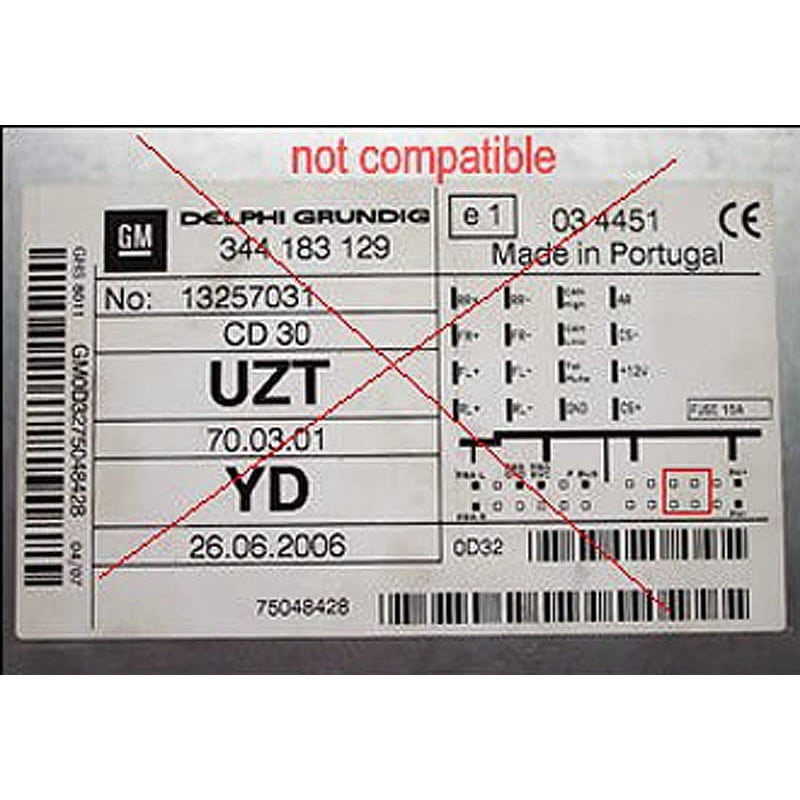 Adaptor Bluetooth AUX cu microfon, mufa cu 12 pini compatibil cu radio Opel CD30 MP3 CDC40 CD70 DVD90 NAVI