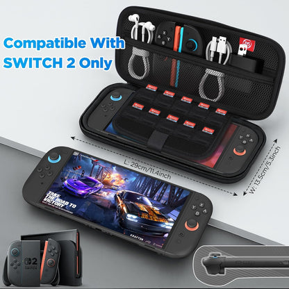 Set accesorii Yaskyly 15 in 1 pentru Nintendo Switch 2 – Geanta, husa protectie, folie ecran, suport, statie incarcare Joy-Con, husa transport si cutie pentru jocuri