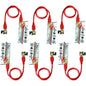 Set de 6 placi PCI-E riser, 1X-16X, 8 capacitori, VER010, minare Bitcoin Litecoin, cu cablu USB 3.0 de 60 cm, alimentare cu 6 pini, SATA, Molex