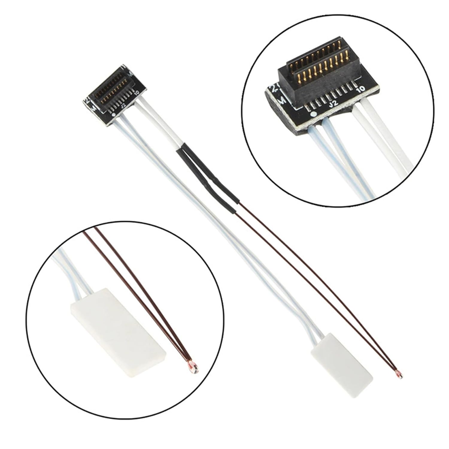 Set 2 incalzitoare ceramice si termistori pentru imprimanta 3D Bambu Lab P1P/P1S – termistor ceramic incalzire 24V 48W si senzor temperatura, compatibil PLA/ABS/PETG, performanta stabila si fiabila