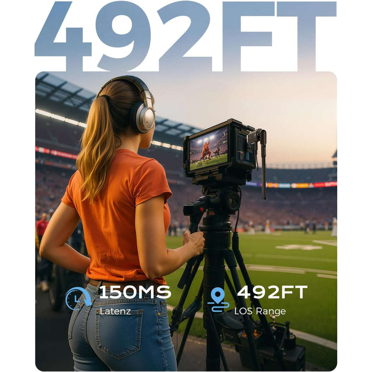 Transmitator HDMI Wireless 5G cu 4 receptoare, extensibil pana la 6 RX, 150m, 4K decodare, Full HD 1080p 60Hz, Plug & Play, pentru Laptop, PC, TV, proiector, camera