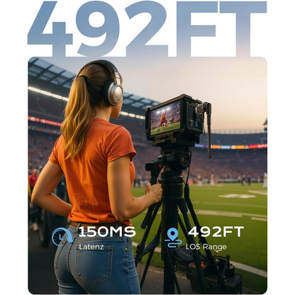 Transmitator HDMI Wireless 5G cu 4 receptoare, extensibil pana la 6 RX, 150m, 4K decodare, Full HD 1080p 60Hz, Plug & Play, pentru Laptop, PC, TV, proiector, camera
