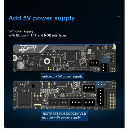 Placa de baza BIGTREETECH SKR Mini E3 V3.0, cu TMC2209 UART integrate, silentioasa, STM32G0B1, compatibila Ender 3 / 3 Pro / 3 V2, control imprimanta 3D
