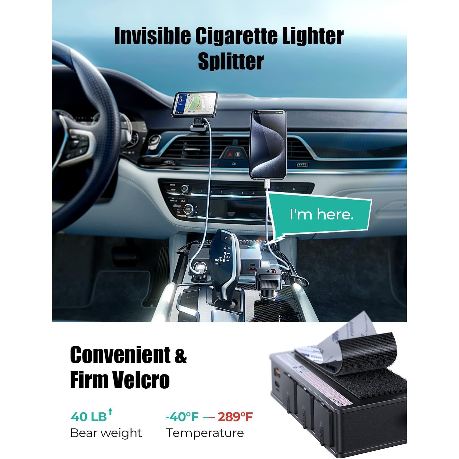 Adaptor bricheta auto 191W Pro, 12V/24V, cu 2 porturi QC & 3.0 18W, 2 PD & 3.0 Pro 30W, 3 prize soclu 80W, 2 porturi USB 15W, monitorizare LED a tensiunii, intrerupatoare, incarcator priza auto pentru smartphone, tableta, dashcam