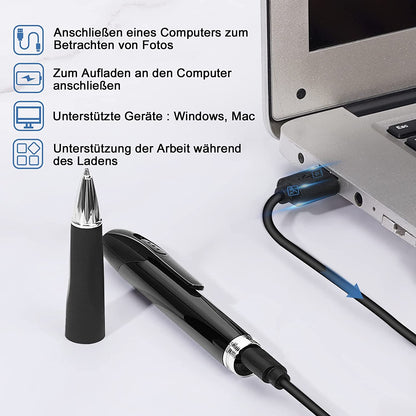 Pix spion, camera HD 1080p, Minicamera video-foto portabila cu card Micro SD 32G inclus, 2,5 ore filmare continua