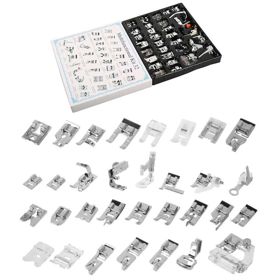 Set 32 picioruse de cusut, Universal, Accesorii pentru masina de cusut casnica