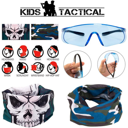 Set 2 X vesta compatibila cu Nerf N-Strike Elite Series, Tactical vest, cu masti, 100 sageti burete, 2 bratari si incarcatoare
