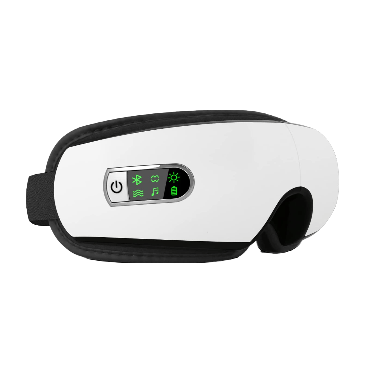 Aparat de masaj ocular cu Bluetooth, 5 moduri de masaj, ochelari pliabili pentru masare ochi, cu functie caldura, presiune si vibratie, Salipt