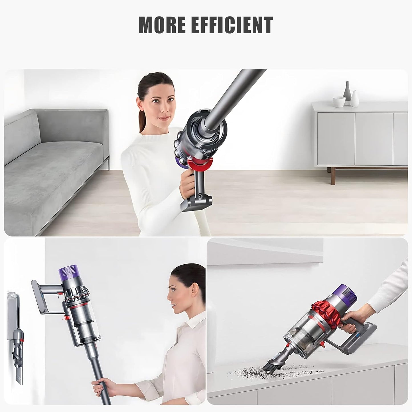 Acumulator 6000 mAh pentru Dyson V10, baterie compatibila cu Dyson V10 Motorhead, V10 Fluffy, V10 Animal, V10 Absolute, V10 Total Clean, V10 Carbon Fiber, V10 Vacuum, cu filtru inclus