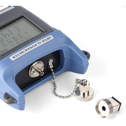 Tester cablu fibra optica, powermetru digital de inalta precizie, de la -70dBm la 10dBm, lungime de unda 850-1625 nm, indicator de putere dB, dBm, mW, uW, nW