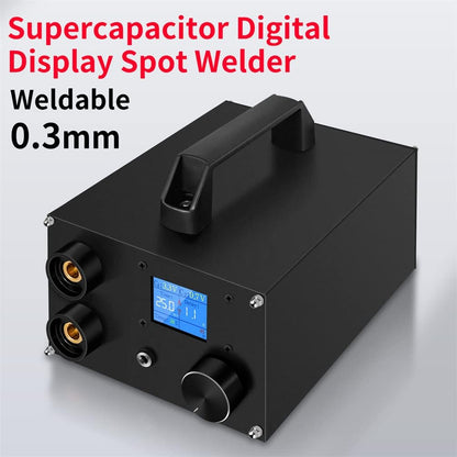 Aparat de sudura in puncte cu display LCD 1, 8 ", 250 niveluri reglabile, actionare prin pedala, condensator-SE-223, pentru banda de nichel 0, 1-0, 3 mm, negru