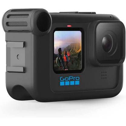Media mod pentru GoPro Hero 10 Black, Hero 9 Black, cu microfon directional incorporat, port 3.5mm, cu port HDMI, cu 2 adaptoare patina