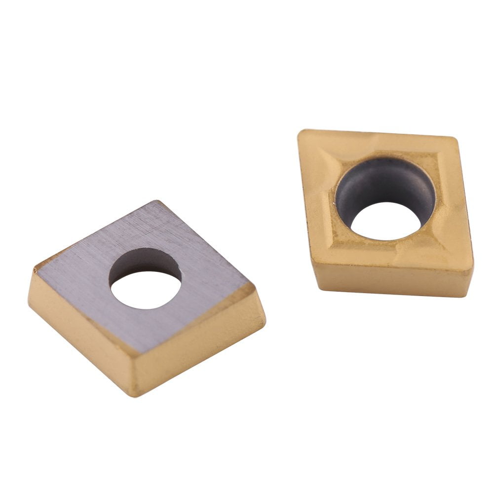 Set 10 placute amovibile pentru strunjire, insertie de carbura, CNC, CCMT060204-HM YBC251, accesorii strung, cu cutie