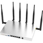 Router wireless cu slot cartela SIM, viteza 4G LTE pana la 300 Mbps, WG3526 Cat 6 AC1200 Dual Band, Wi-Fi Gigabit 2.4G/5.8G, USB 3.0, 6 antene externe 5 dBi, carcasa metalica
