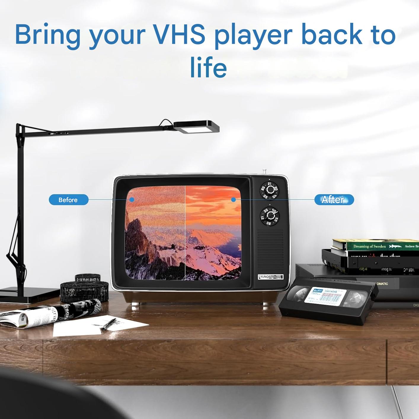 Caseta de curatare VCR / VHS, dispozitiv stergere cap player video VHS / VCR, tehnologie uscata, fara lichid