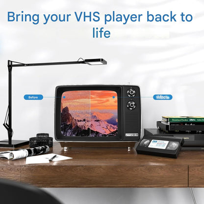 Caseta de curatare VCR / VHS, dispozitiv stergere cap player video VHS / VCR, tehnologie uscata, fara lichid
