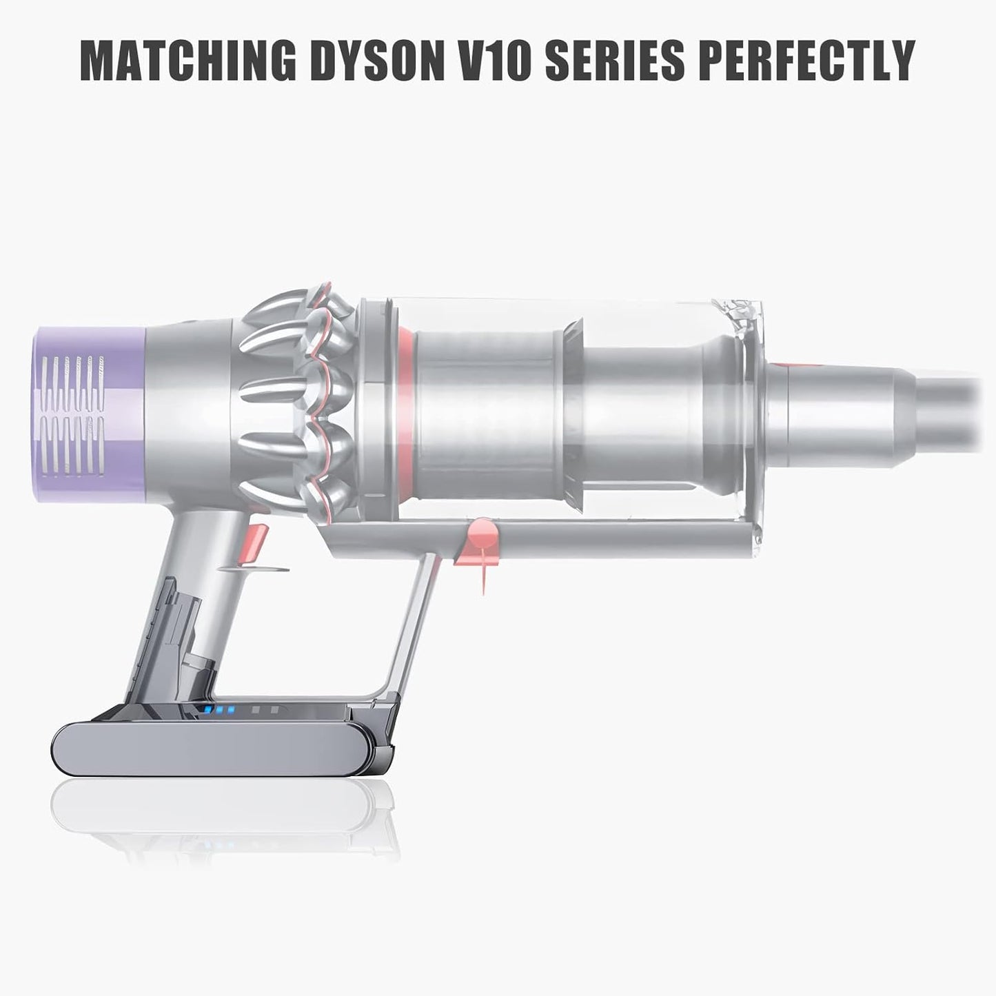 Acumulator 6000 mAh pentru Dyson V10, baterie compatibila cu Dyson V10 Motorhead, V10 Fluffy, V10 Animal, V10 Absolute, V10 Total Clean, V10 Carbon Fiber, V10 Vacuum, cu filtru inclus