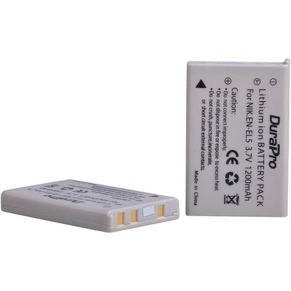 Set 2 acumulatori EN-EL5 1200 mAh si incarcator cu display LCD pentru Camere Nikon Coolpix P530, P520, P510, P100, P500, P5100, P5000, P6000, P90, P80