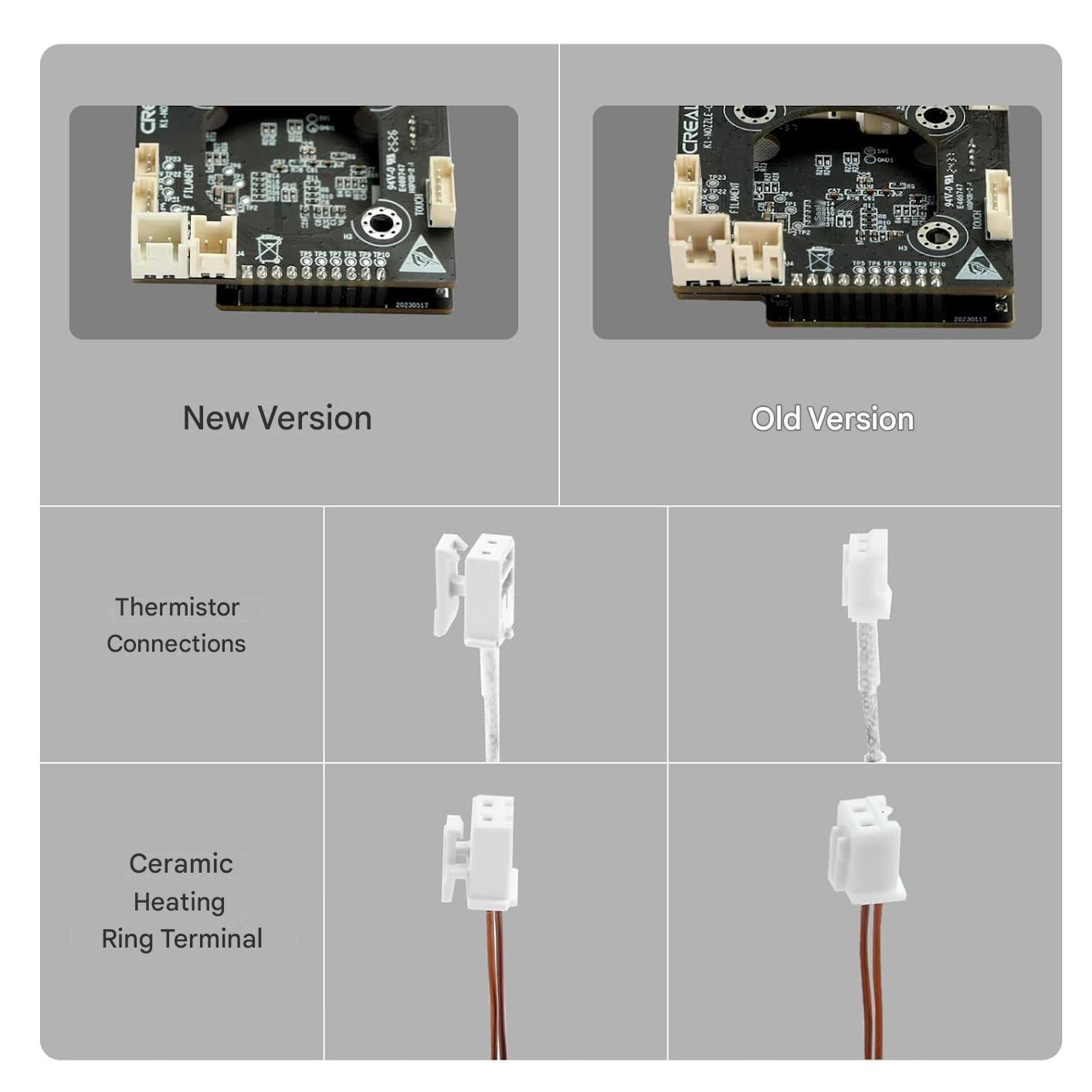 Placa adaptor Hotend Creality pentru K1 / K1 Max / K1C / K1 SE, PCB OEM Upgrade pentru duza ceramica integrata, PCBA Toolhead, kit inlocuire cap imprimare, accesoriu imprimanta 3D