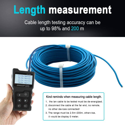 Tester de retea,tensiune si curent de testare a cablului de retea PoE LCD multifunctional