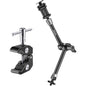Set brat articulat 11 inch Magic Arm si clema Super Clamp cu filet de 1/4 inch si 3/8 inch, sarcina maxima 2 kg, pentru monitor camera video, lumina LED, Ring Light