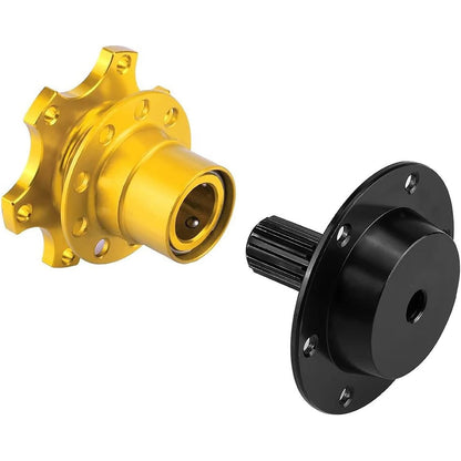 Butuc volan sport Quick Release cu 6 prinderi, adaptor cu eliberare rapida Snap Off, din metal, cu accesorii de montare