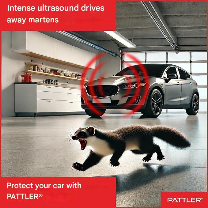 Aparat anti rozatoare auto, dispozitiv cu ultrasunete 12-25 kHz, anti daunatori, repelent soareci, sobolani, dihori pentru masina si incaperi pana la 60 metri patrati