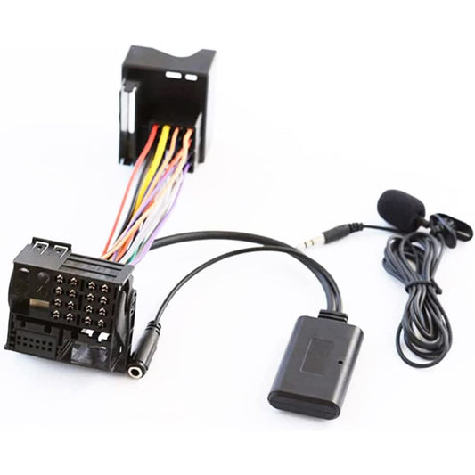 Adaptor Bluetooth AUX cu microfon, mufa cu 12 pini compatibil cu radio Opel CD30 MP3 CDC40 CD70 DVD90 NAVI