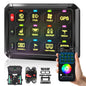 Kit panou comutator auto cu 12 butoane, 12-24V, LED RGB cu reglare automata, control prin aplicatie, moduri comutare, momentar, stroboscop, releu integrat, intrerupator ON/OFF 65A, Impermeabil IP65, pentru masina, camion, barca, SUV, Off-Road