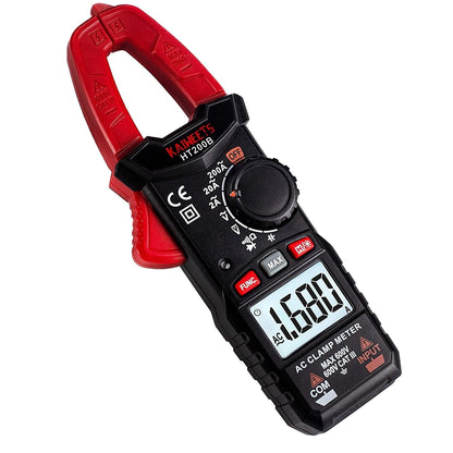 Multimetru digital tip cleste, aparat de masura AC/DC, 2000 counts, ecran LCD iluminat CAT III 600V, Kaiweets HT200B