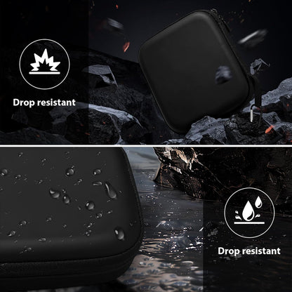 Husa de protectie pentru drona DJI Neo, geanta de transport impermeabila, 18.5 x 16 x 6 cm, rezistenta la socuri, cu interior moale din catifea, buzunare pentru baterii si accesorii, usor de purtat pentru calatorii, neagra