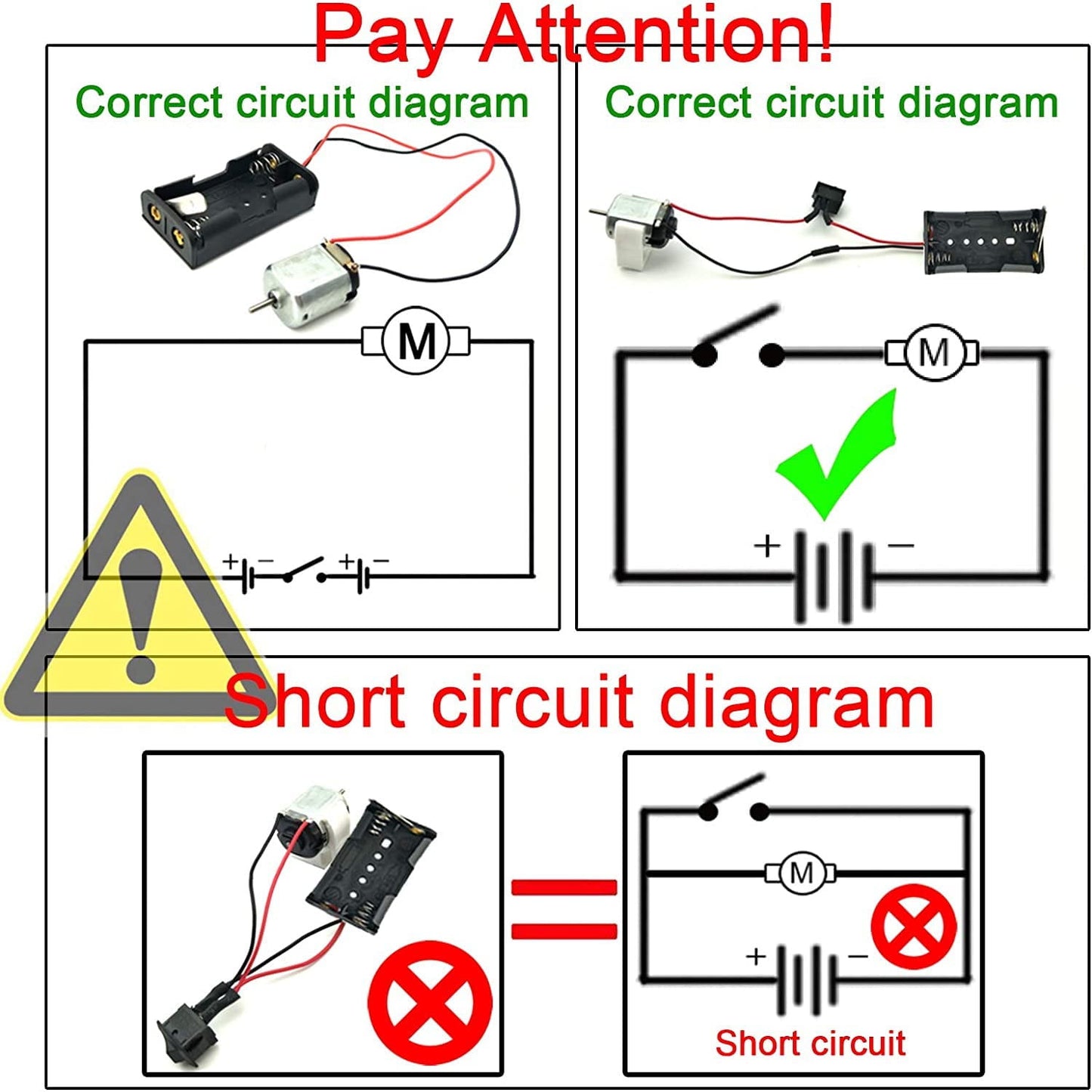 Set de 8 motor DC 1.5V-3V, 15000-16500 RPM, cu 8 carcase cu suport baterie AA si conectori, 8 intrerupatoare, elice, cablu 22AWG de 1m, pentru jucarii, experimente, R684